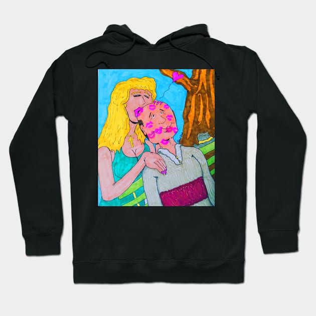 Kisses in the Park Hoodie by ConidiArt